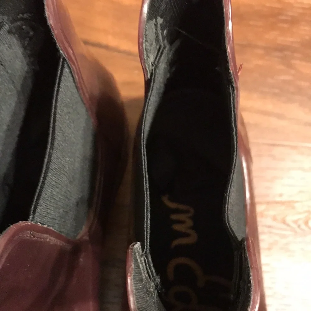 Sam Edelman plum purple Chelsea-style rain boots size 10 - non-leather
